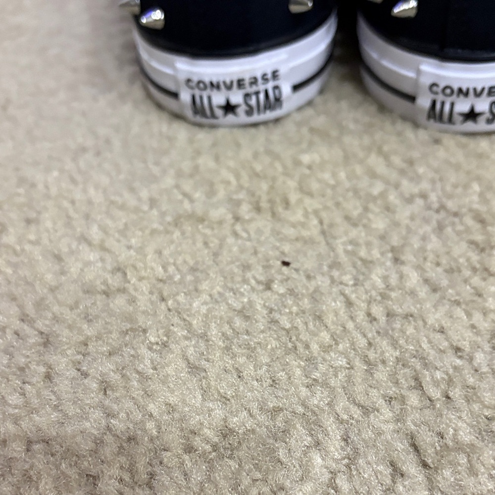 NWOB Converse Chuck Taylor Studded Sneakers Sz 11 & 5.5 Spikes Black Women's - Picture 6 of 7